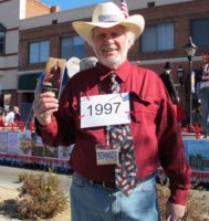 Gary passing out copies of the Constutution in the 2013 Nevada Day Parade